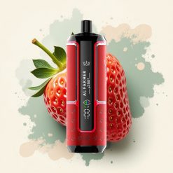 Al Fakher Crown Bar 15K Hypermax Fresa Golpeada con 6mg de Nicotina y 600mAh