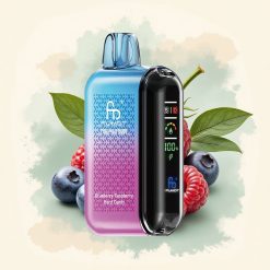 Fumot Tornado 20000 Puffs Caramelo Duro de Arándano y Frambuesa con 2% Nicotina y 850mAh