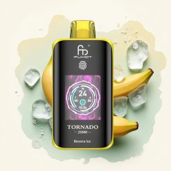 Fumot Tornado 25000 Puffs Banana Hielo HD Pantalla 700mAh
