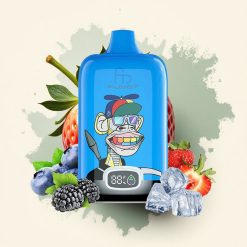 Fumot Tornado Digital Box 12000 Puffs Fresa Uva Tipo-C 550mAh Malla