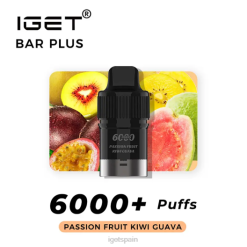 igae spain- 6200N262 maracuyá kiwi guayaba barra iget barra iget plus pod 6000 inhalaciones