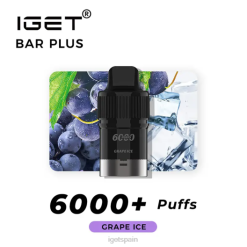igae spain- 6200N382 hielo de uva barra iget barra iget sin nicotina plus pod 6000 inhalaciones