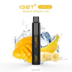 igae spain- 6200N586 hielo de mango y plátano barra iget leyenda iget - 4000 inhalaciones