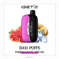 IGET bar discount- 6200N227 hielo de kiwi granada iget bar store iget luna 5000 puffs