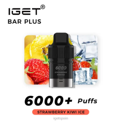 IGET bar discount- 6200N257 hielo de fresa y kiwi tienda iget bar iget bar plus pod 6000 inhalaciones
