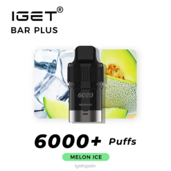 IGET bar sale- 6200N260 hielo de melón iget eshop iget bar plus pod 6000 inhalaciones