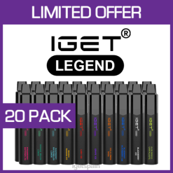 IGET sale- 6200N532Descuento de iget vape iget legend - 4000 inhalaciones - paquete de 20