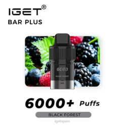 IGET vape barcelona- 6200N265 bosque Negro Iget venta al por mayor iget bar plus pod 6000 inhalaciones