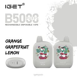 IGET vape sale- 6200N319 naranja pomelo limón Vaporizadores iget a la venta iget b5000
