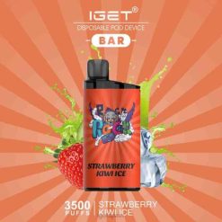 IGET vape spain- 6200N587 hielo de fresa y kiwi Venta de iget vape barra iget - 3500 inhalaciones